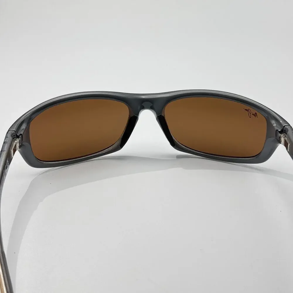 Maui Jim Sunglasses Kipahulu STG-BG MJ279-03F Brown Wrap Frame Bronze Lens 59mm